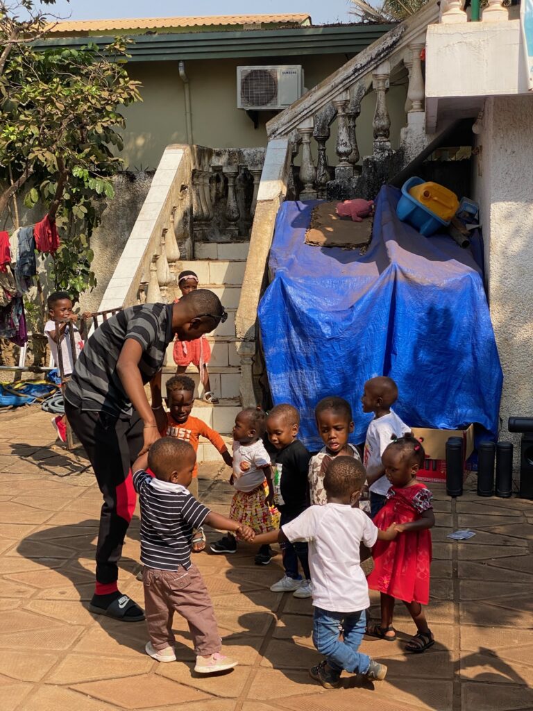 Première action en Guinée